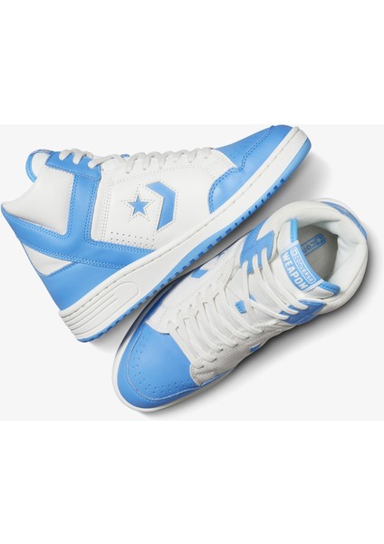 Weapon Unisex Mavi Deri Sneaker indirimleri