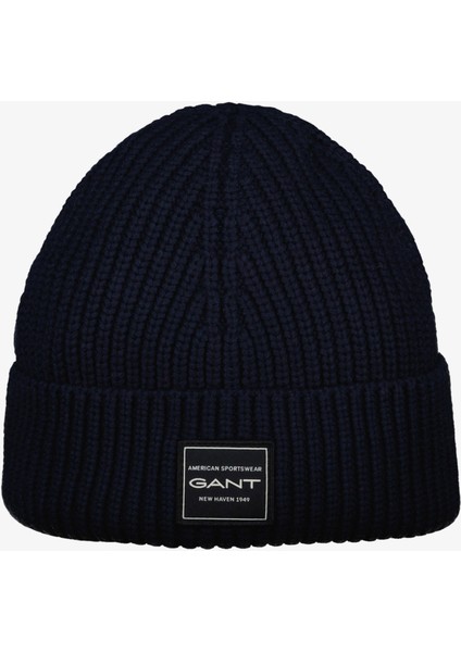 Unisex Lacivert Logolu Bere