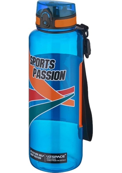 Sports Passion Mega Büyük Boy 1500 ml Tritan Su Matarası Kaydırmaz Tutma Özelliği