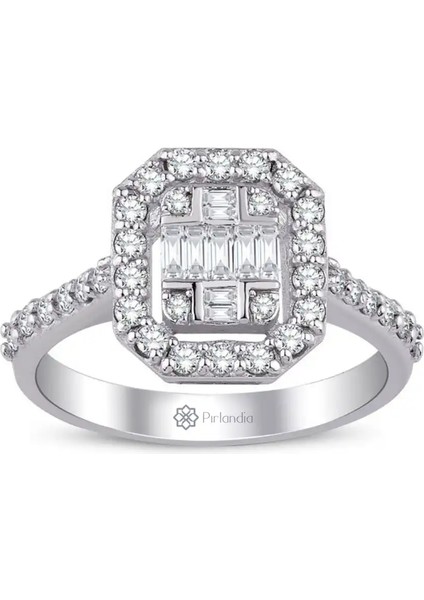 0,60 Karat Pırlanta Baget Yüzük