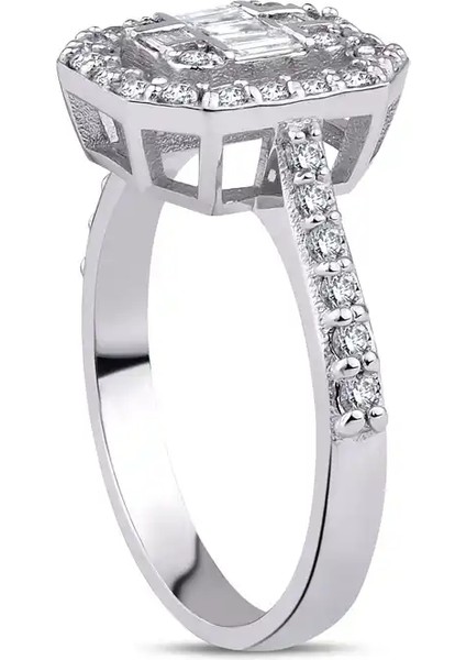 0,60 Karat Pırlanta Baget Yüzük fiyatları