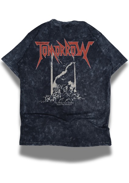 Unisex Hurry Up Tomorrow Sırt Baskılı Yıkamalı T-Shirt, Oversize The Weeknd Temalı Vintage Tişört modelleri
