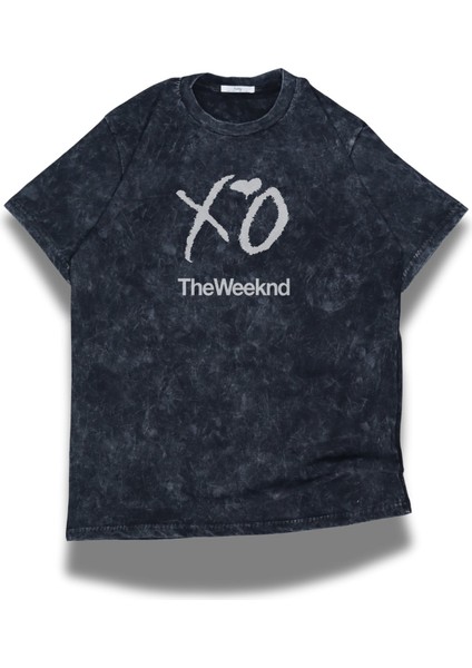 Unisex Xo Weeknd Sırt Baskılı Yıkamalı T-Shirt, Oversize The Weeknd Temalı Vintage Tişört fiyatları