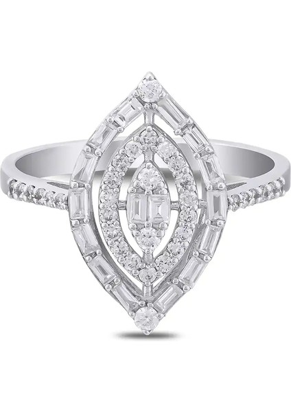 0,53 Karat Pırlanta Baget Yüzük