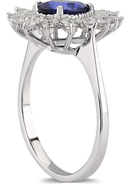 2,50 Karat Pırlanta Safir Yüzük fiyatları