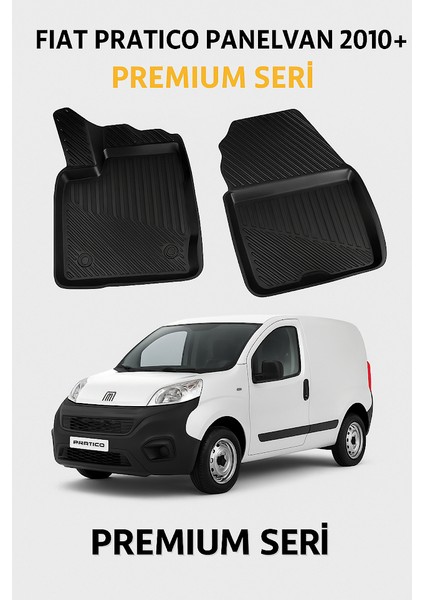 Fiat Pratico Panelvan 2010+ Ön Iki Parça 3D Havuzlu Oto Paspas