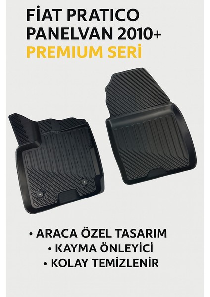 Fiat Pratico Panelvan 2010+ Ön Iki Parça 3D Havuzlu Oto Paspas fiyatları