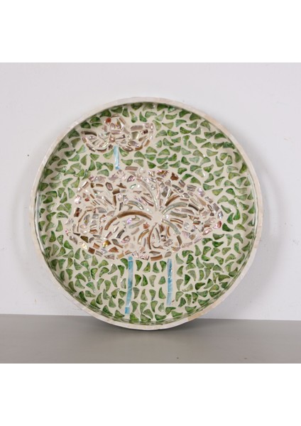 Mylamp Pure Sedef 35 X4 Cm. Sedefli Mozaik Tepsi