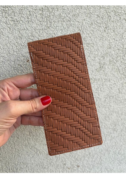 -Sofisticate 2 Model Taba Hasır Baskılı Hakiki Deri Kalemlik, Kalem Çantası,fırçalık modelleri