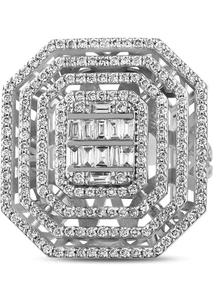 1,53 Karat Pırlanta Baget Yüzük