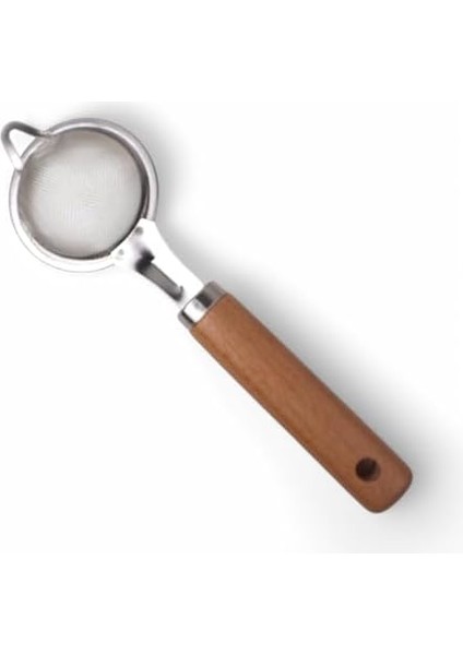 Paslanmaz Çelik Ahşap Saplı Çay Süzgeci | Silikon Saplı Süzgeç - Şık ve Fonksiyonel Sunum Aracı modelleri