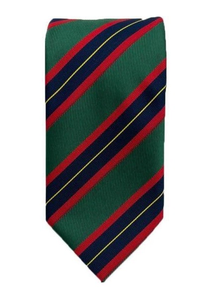 Yeşil Lacivert Kırmızı Çizgili Kravat fiyatları