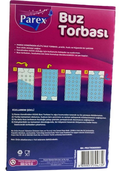 Kendinden Kilitli Buz Torbası 196 Buz Küpü Üçlü Set modelleri