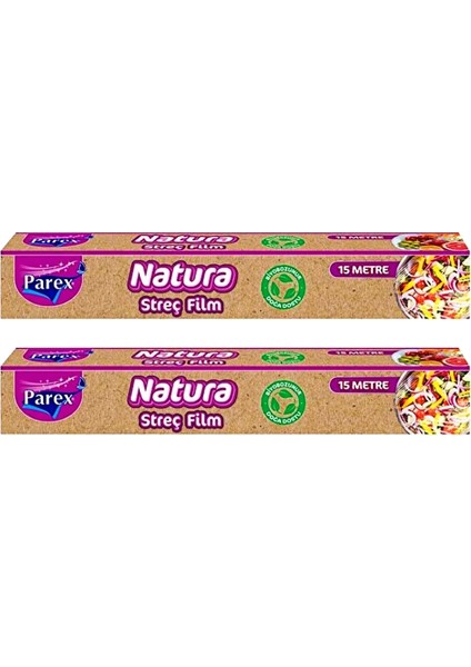 Natura Streç Film 15 Metre İkili Set