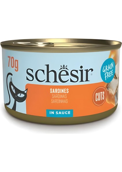 Sos Içinde Sardalyalı Kedi Konserve Maması 70GR