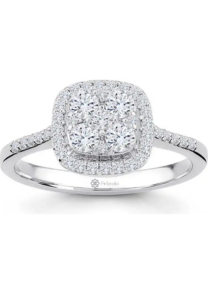 0,60 Karat Pırlanta Coronet Yüzük