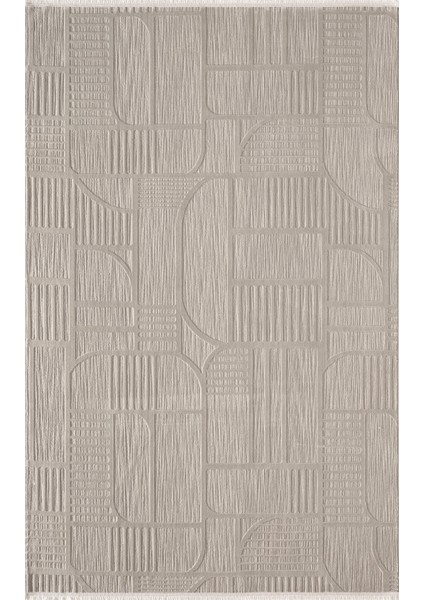 Tablo TL009A Gri Halı Geometrik Desen Antialerjik Pamuk Taban Yıkanabilir Salon Halısı Yatak Odası modelleri