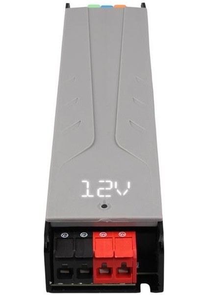 Powermaster PM-26846 12/24/36/48 Volt 11 Amper 400 Watt Metal Kasa Kademeli Adaptör Voltaj Göstergeli 238X51X30MM modelleri