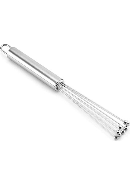 Home Paslanmaz Çelik Boncuk Çırpıcı - Ergonomik Tasarım, Dayanıklı ve Pratik Mutfak Çırpma Teli, Yumurta, Süt, Krema, Sos, Hamur Karıştırıcı, Profesyonel ve Ev Kullanımı Için (33 Cm)