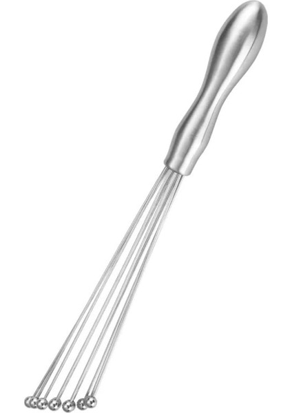 cm Paslanmaz Çelik Yeni Nesil Çırpma Teli, Ergonomik Tutma Yeri, Kalın Teller ve Metal Toplar ile - Mutfakta Kullanım Için Ideal