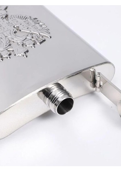 Çelik 270 ml 9 Oz Matara Kabartmalı Kartal Figürlü Şık Içki Matarası Sızdırmaz, Kompakt, Taşınabilir Kamp Için Uygun fiyatları