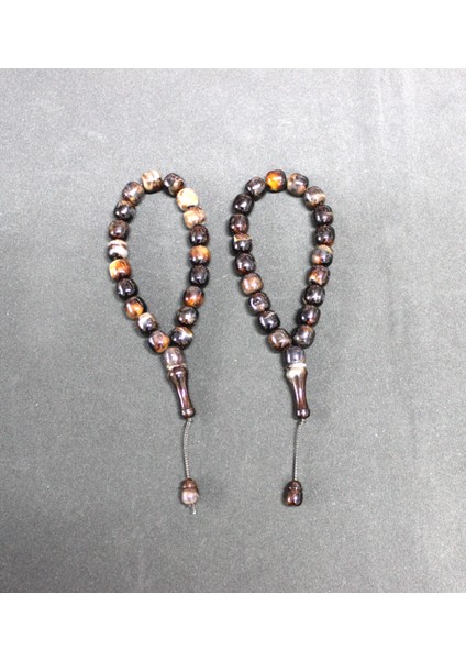 Efe Model Akrilik Monomer 2'li Maskot Şakşak Tesbih | Hediyelik Aksesuar | Kahverengi modelleri