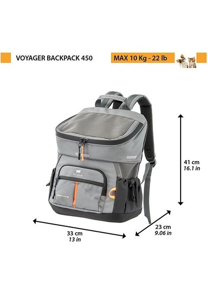 Voyager 400 Evcil Hayvan Taşıma Çantası Gri 33X23X41CM fiyatları