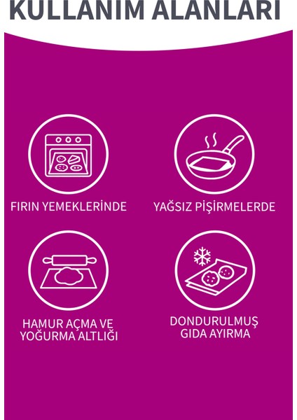 Natura Ağartılmamış Hazır Kesilmiş Pişirme Kağıdı 10’lu 4 Paket modelleri