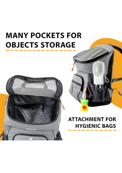 Voyager 350 Evcil Hayvan Taşıma Çantası Gri 29X21X36CM fırsatları