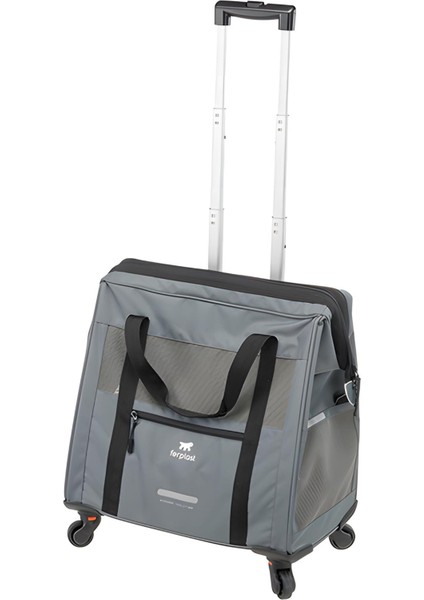 Voyager 450 Tekerlekli Evcil Hayvan Taşıma Çantası Gri 46X26X48CM