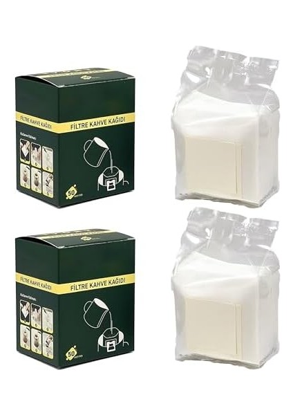 Filtre Kahve Kağıdı, 50 Adet, Beyaz (100) fiyatları