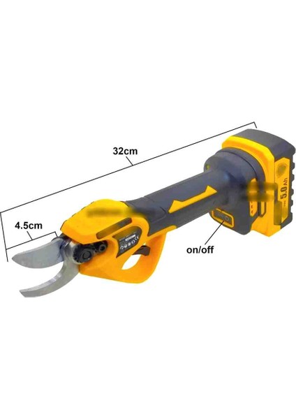 Çift Bataryalı 24 Volt Dal Bitki Temizleme Çalı Kesme Biçme Dal Budama Makası modelleri
