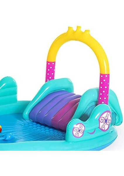 Büyülü Unicorn At Arabası Oyun Havuzu Merkezi modelleri