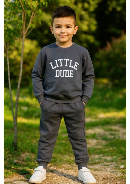 Little Baskı 2 Ip Erkek Çocuk Eşofman Takım