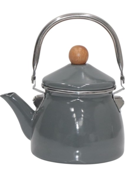 Home Gray Emaye Demlik Kettle Küçük 1.1 Lt