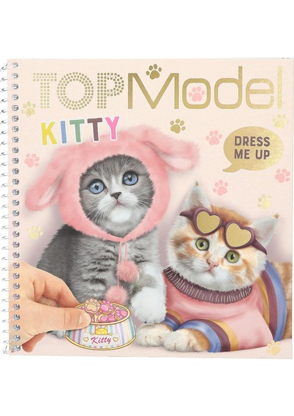 Model Dress Me Up Stickerbook Kitty