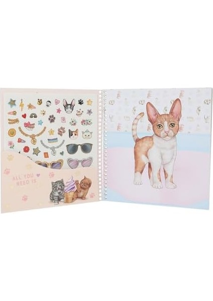 Model Dress Me Up Stickerbook Kitty modelleri