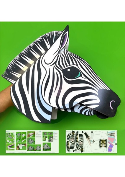 Zebra El Kuklası, Mentosori Kes Yapıştır Kuşe Kukla indirimleri