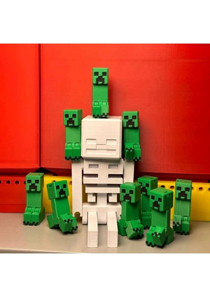 Creeper Yeşil Hareketli Eklemli Figür modelleri