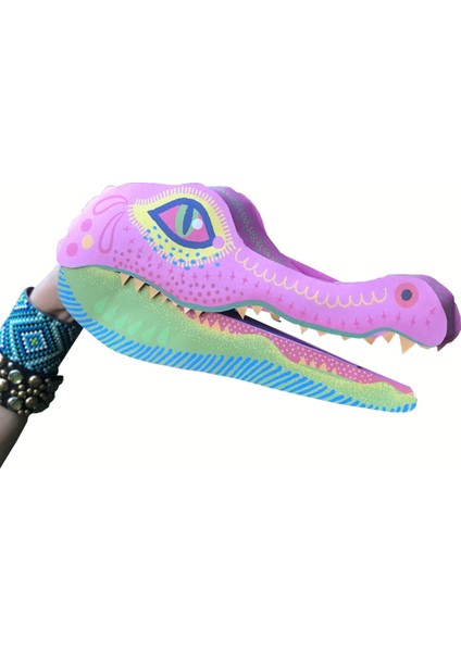 Timsah El Kuklası, Mentosori Kes Yapıştır Kuşe Kukla