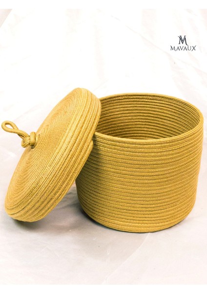 Çok Amaçlı,kapaklı 20CM-26CM Büyük Boy,sepet, Jüt, Hasır, Dokuma Sepet, Düzenleyici modelleri