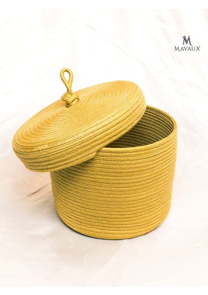 Çok Amaçlı,kapaklı 20CM-26CM Büyük Boy,sepet, Jüt, Hasır, Dokuma Sepet, Düzenleyici fırsatları