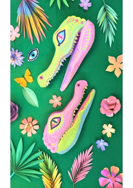 Timsah El Kuklası, Mentosori Kes Yapıştır Kuşe Kukla