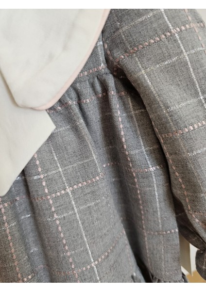 Yaka Detaylı Kız Çocuk Elbise modelleri