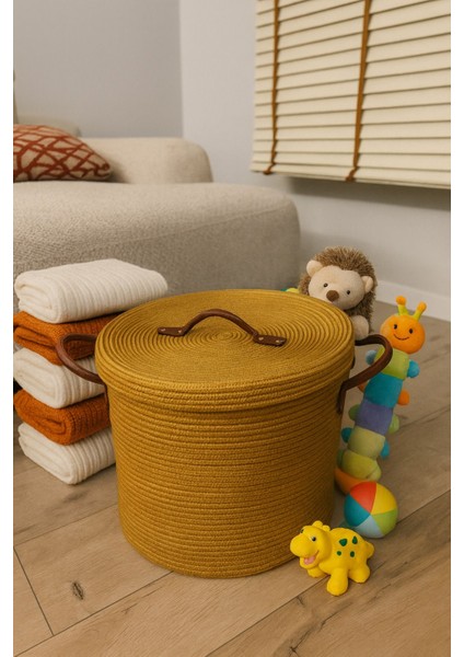 Armonia Deri Saplı Kapaklı Kirli Çamaşır Sepeti Düzenleme Sepeti Oyuncak Sepeti fiyatları