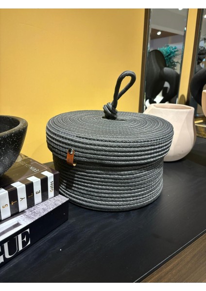 Walnut Kapaklı Jüt Sepet modelleri