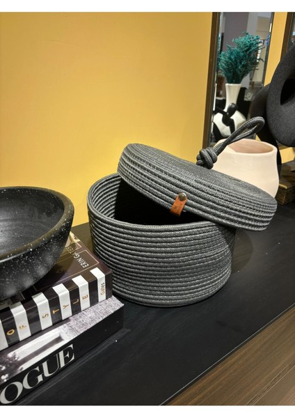 Walnut Kapaklı Jüt Sepet fırsatları