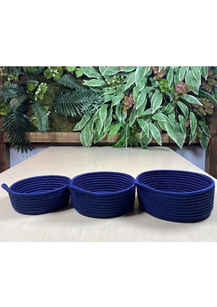 Fiyonklu Çok Amaçlı 3lü Sepet, Jüt Ip Örme Sepet, Dekoratif Sepet Set, modelleri