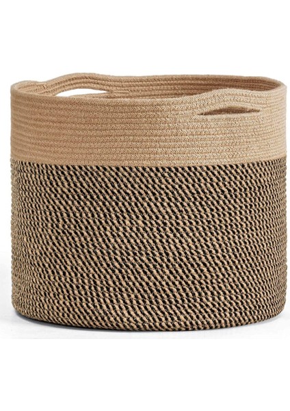 Amaterasu Jüt Hasır Sepet, Düzenleyici Sepet, Hasır Dokuma Sepet 40CM x 30CM