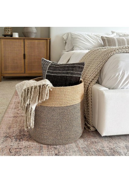 Amaterasu Jüt Hasır Sepet, Düzenleyici Sepet, Hasır Dokuma Sepet 40CM x 30CM fiyatları